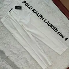 新品 POLO RALPH LAUREN size4 綿パン チノパン ホワイト