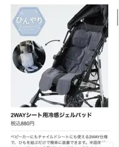 3COINS 2WAYシート用冷感ジェルパッド 抱っこ紐用セット 冷んやりのサムネイル