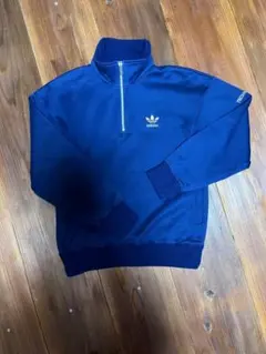 adidas ネイビー ジップアップ 90s 80s