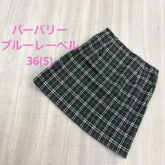 美品✨️バーバリーブルーレーベル 台形スカート 緑 ノバチェック ミニ丈 y2k