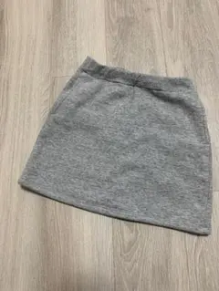 UNIQLO キッズ スカート 130 グレー　ボアスカート