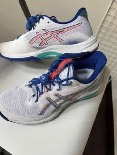 ASICS バレーボールシューズ ホワイト/ブルー/レッド