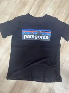 patagonia ブラック Tシャツ　XS 5-6歳