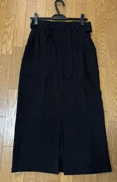 タグ付き！神戸レタス 走れるストレッチタイトスカート ブラック 黒 Mロング