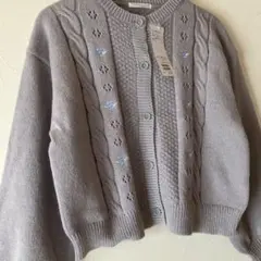 刺繍カーディガン　エヘカソポ　ehka sopo 新品　ニットカーディ