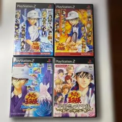 美品◆テニスの王子様 PS2ソフト 4本セット◆プロモカード・写真３枚入り
