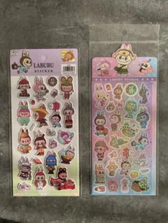LABUBU キャラクターシール 2シートセット