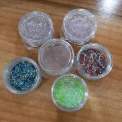ネイルグリッター 6個セット