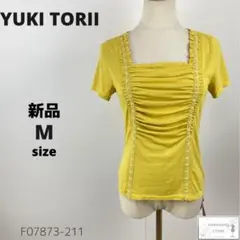 新品 YUKI TORII ユキトリイ トップス Tシャツ 半袖 細見え M