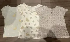 キッズショートスリーブインナー110CM +120CM3枚セット