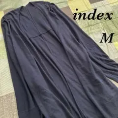 【index】インデックス ドルマン カーディガン 長袖 ネイビー ロング丈