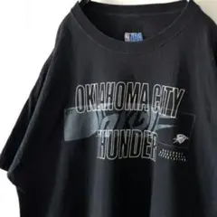 NBA オクラホマシティ サンダー Tシャツ L ブラック 黒 古着