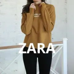 ZARA ザラ 長袖 スウェットシャツ ハイネック レディース L 秋冬 訳あり