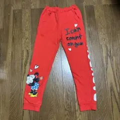 BABYDOLL ミニーマウススエットパンツ 赤