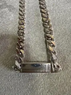 希少】グッチ GUCCI ティアドロップ リンク チェーン ネックレス SV 