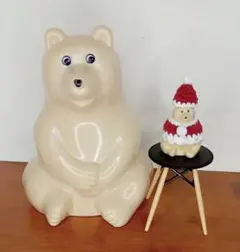 しろくま貯金箱ガチャ　サンタさんセット