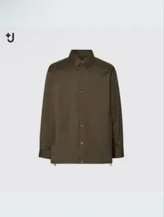 ユニクロ　プラスJ オーバーサイズシャツブルゾン　オリーブ