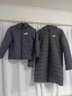 PUMA ダウンコート キッズ 140 レディースXLセット 　親子コーデ