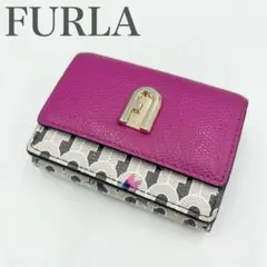 FURLA COMPACT WALLET TRIFOLD 財布 ハチドリ ピンク
