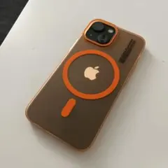 マグセーフ対応 iPhone用ケース オレンジ