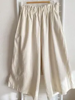 NANEA ワイドパンツ　フリー　ナチュラル ウエストゴム　 ゆったり【美品】