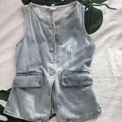 デニムベスト