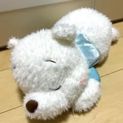ディズニー くまのプーさん 白 ホワイト ぬいぐるみ 寝そべり 美品