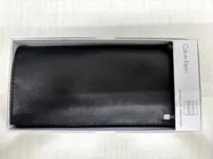 【新品未使用】カルバンクライン 2折ファスナー付長財布79397BKレザー箱入