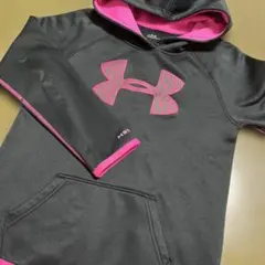 キッズUnder Armour アンダーアーマーパーカー ブラック/ピンク150