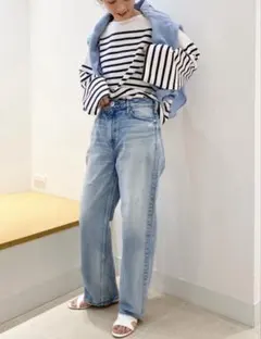 【upper heights】ワイドストレートデニム/THE NINA