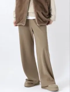 APSTUDIO エラスティックパンツ 36　ブラウン　2023 エラスティックパンツ(ブラウン)（スラックス）｜AP STUDIO