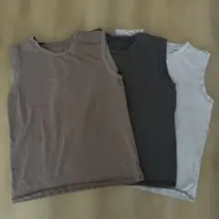 ノースリーブカットソー　3セット