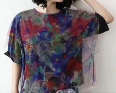 ScoLar チュール重ねプルオーバー