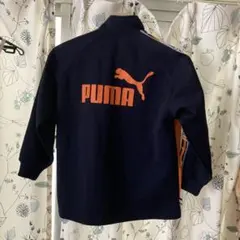 PUMA ジャージ ネイビー/オレンジ　130cm