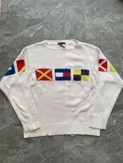 90s TOMMY HILFIGER コットンニット vintage 古着