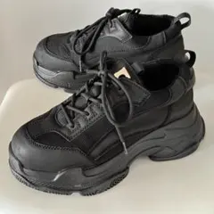 EMODA エモダ　厚底 スニーカー ブラック レディース　23cm