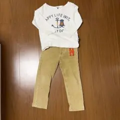 ホワイト プリント Tシャツ 100cmのサムネイル