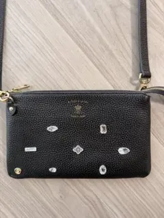 新品・未使用】ADMJ ショルダーバッグ グレー クリスタル装飾 - メルカリ
