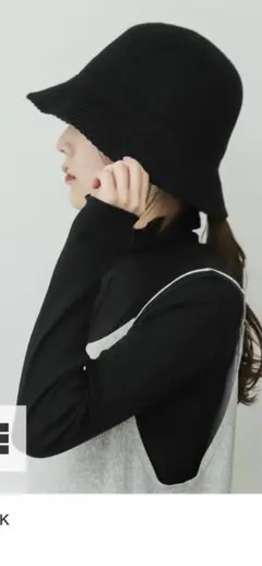 ニットバケットハット