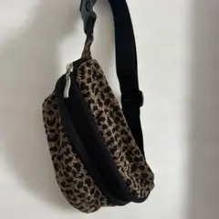 Jimaxxレオパード柄 ウエストポーチ