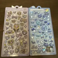 ボンボンドロップシール　よるねこ＆マジカル　2枚セット