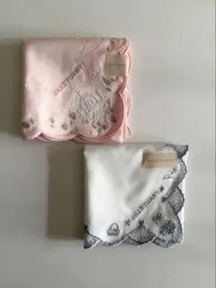 JILL STUART 刺繍入りハンカチ2枚セット