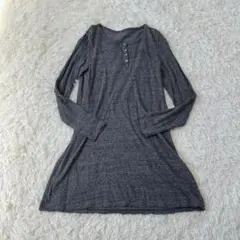 nest robe ネストローブ　長袖　カットソー　ワンピース　グレー