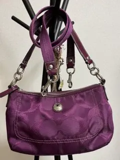 Coach コーチ 2way ワンショルダーバッグ シグネチャー柄