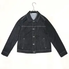 SAYURI　デニムジャケット　Gジャン　ストレッチ生地　インディゴブルー　M