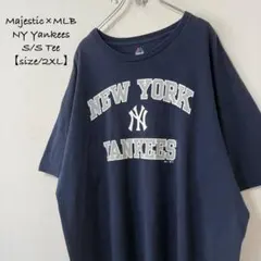 マジェスティック★NY Yankees/ヤンキース★ネイビー/紺グレー白★2XLのサムネイル