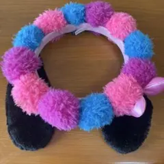 USJ スヌーピー　カラフル　ポンポン　カチューシャ　ユニバ　リボン　被り物