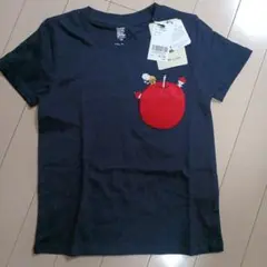 【即購入◎】　グラニフ　Tシャツ　ヨシタケシンスケ　ネイビー　110　りんご星人のサムネイル