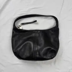 COACH コーチ ワンショルダーバッグ ホーボー レザー ブラック 9221