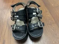 YOSUKE 厚底サンダル　厚底バックベルトサンダル